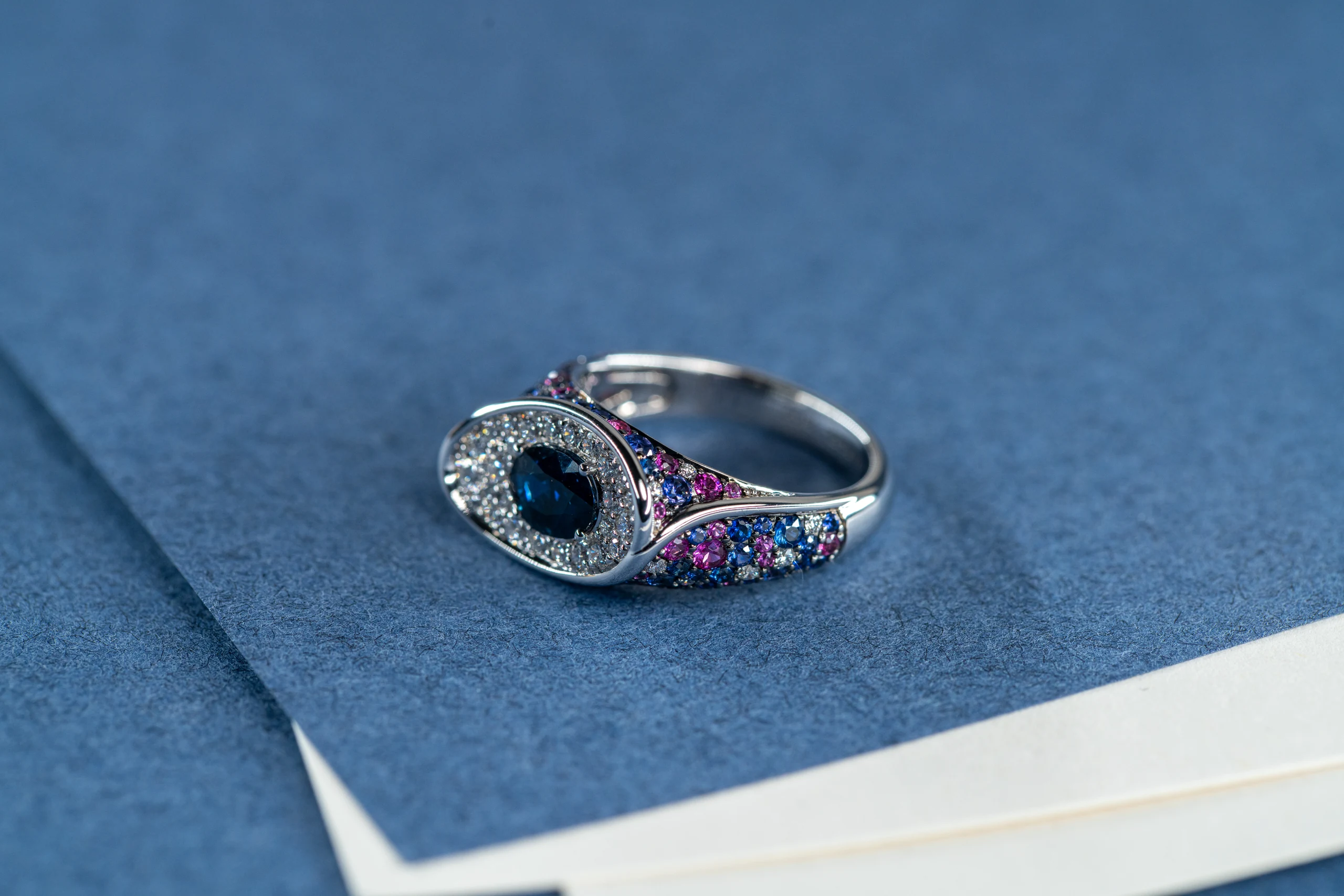 Bague saphir après transformation