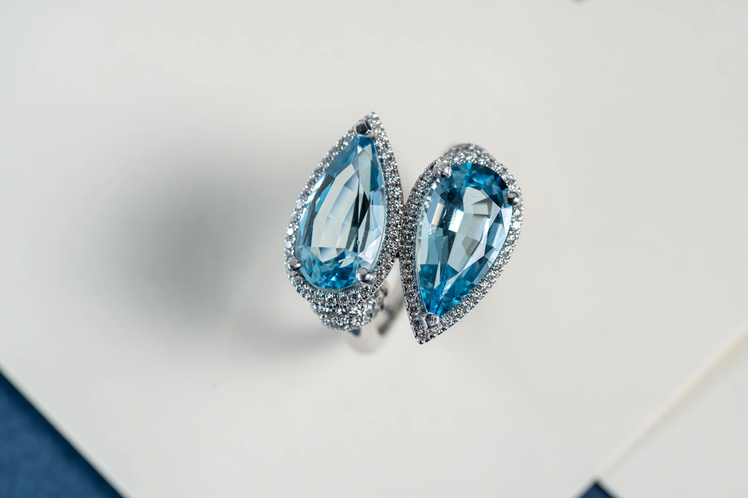 Bague Toi et Moi, deux aigues-marines