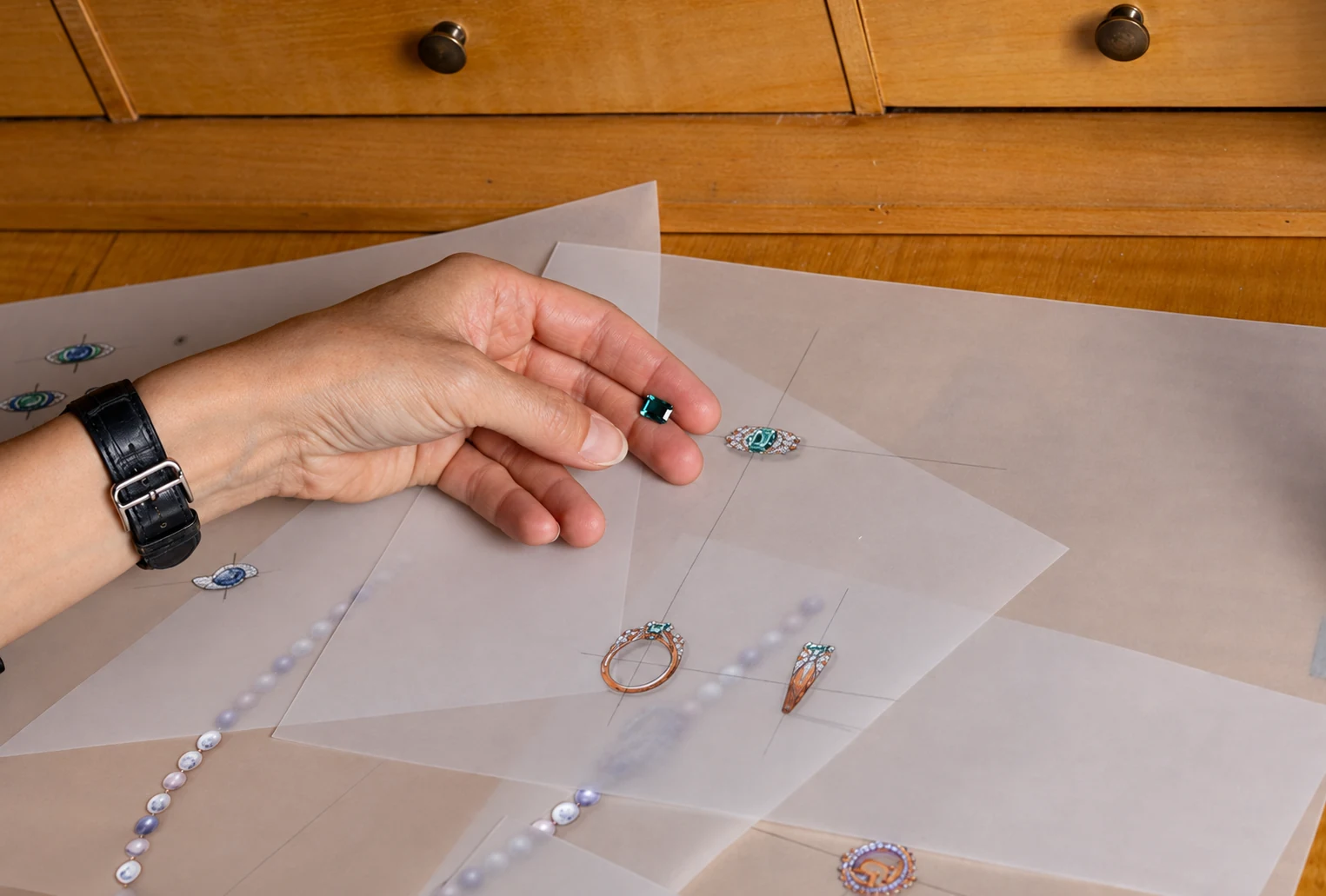 Travail de précision sur une bague