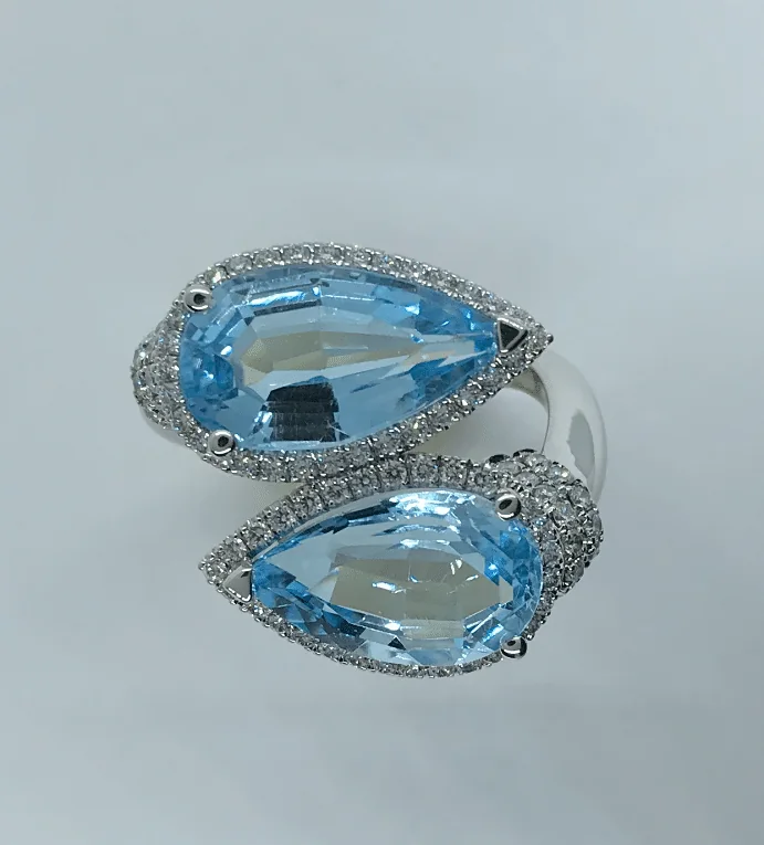 The finished Toi et Moi ring